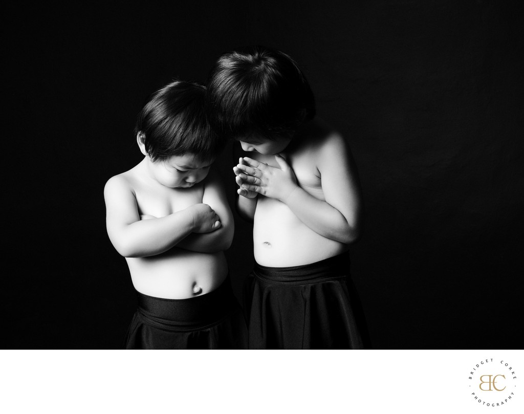 Tender Sibling Connection: Award-Winning Portrait