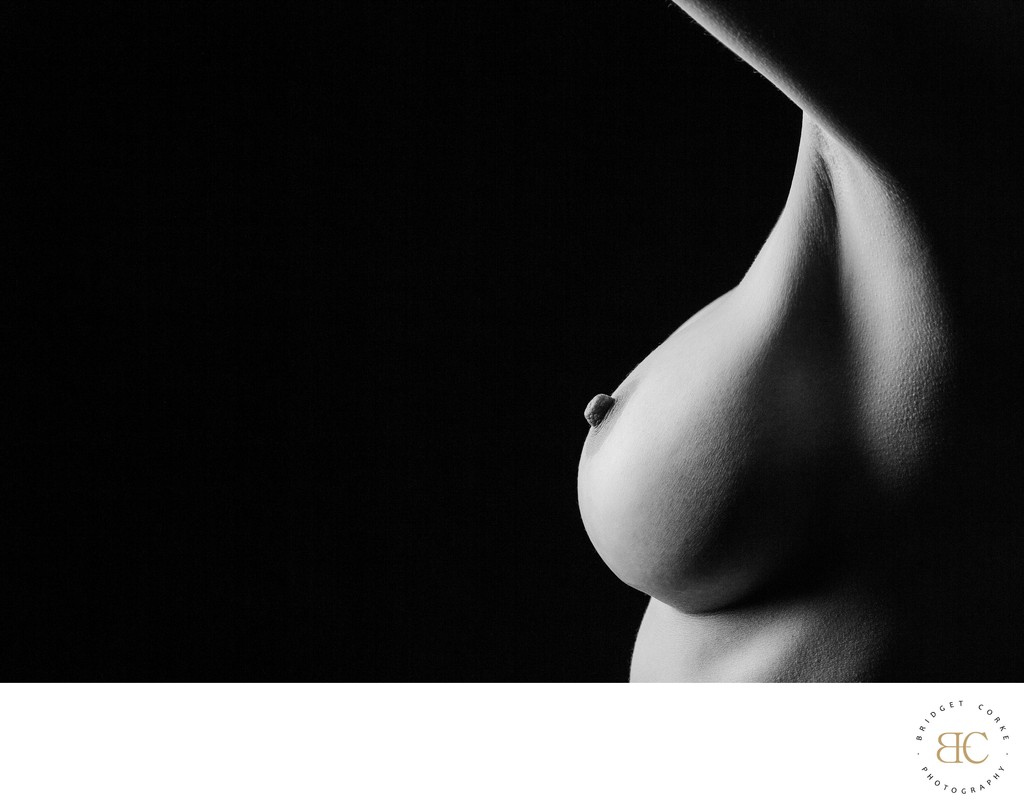 Award-Winning Monochrome Breast Silhouette