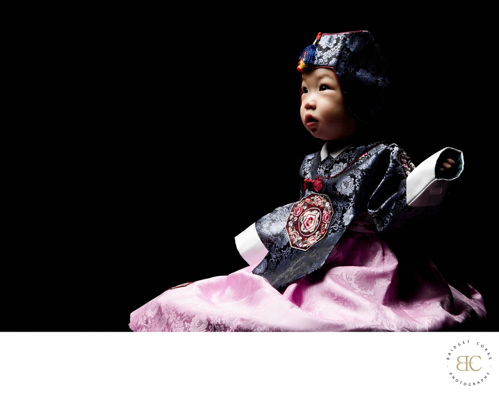 Cultural Elegance: Toddler in Hanbok