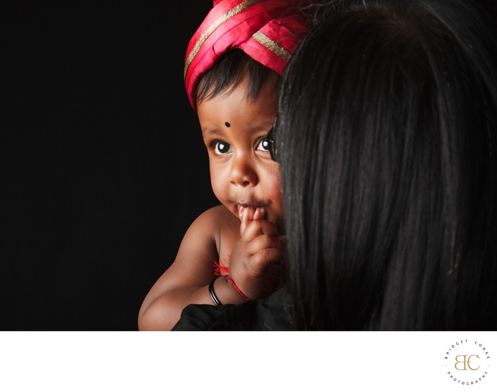 Captivating Baby Portrait in Traditional Attire