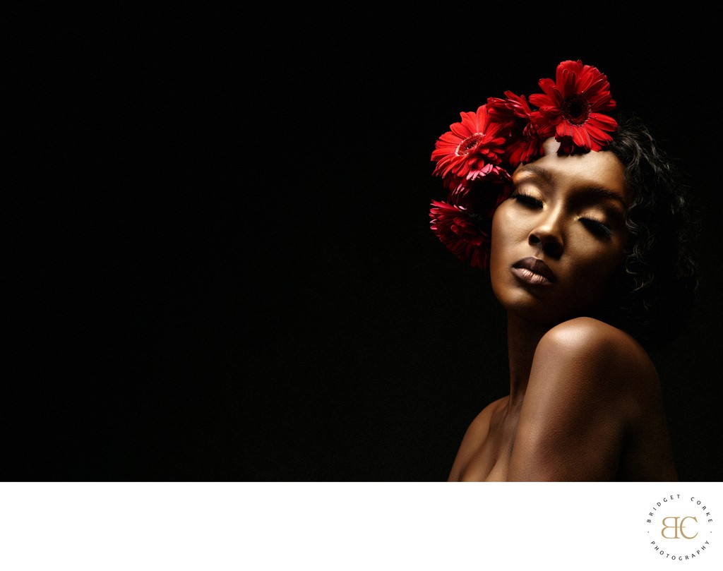 Award-Winning Fierce Elegance in Bold Red Florals