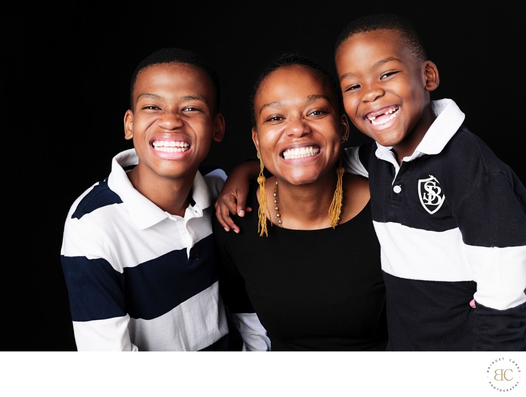 Radiant Smiles of Mum and Sons