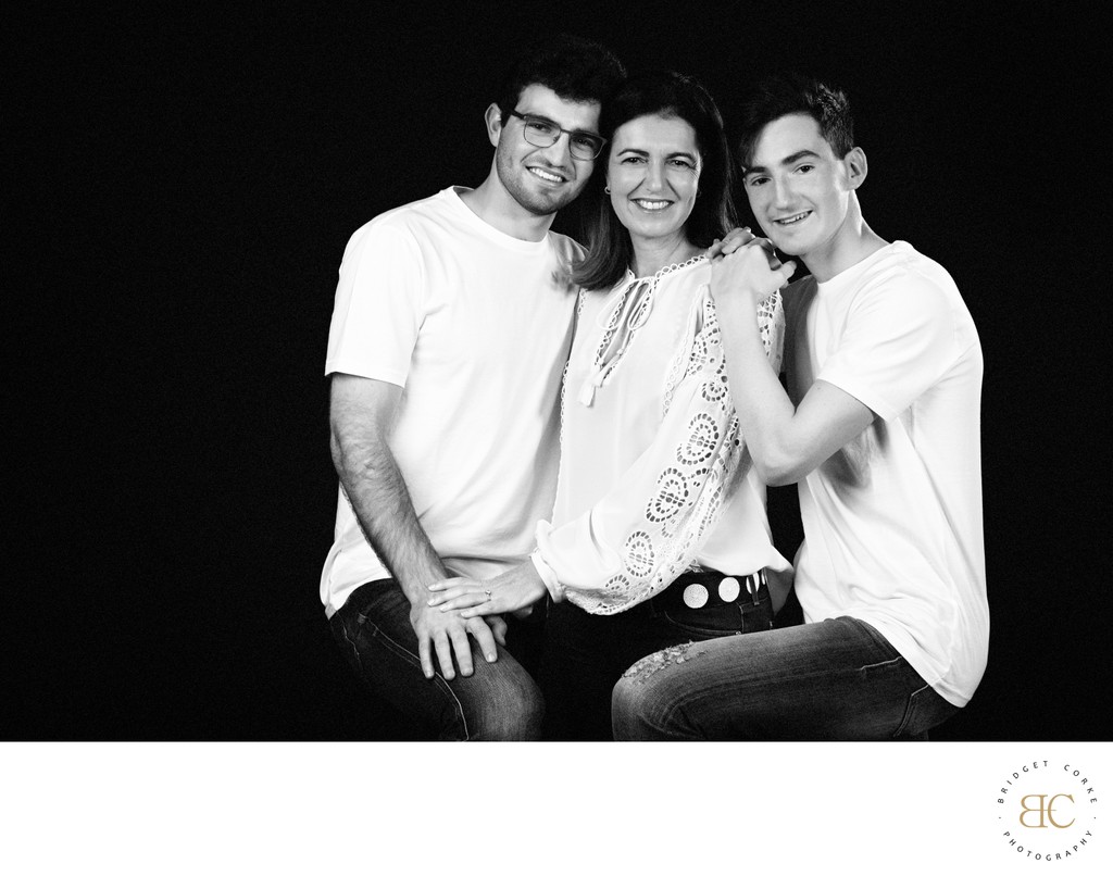 Graceful Bond with Her Sons