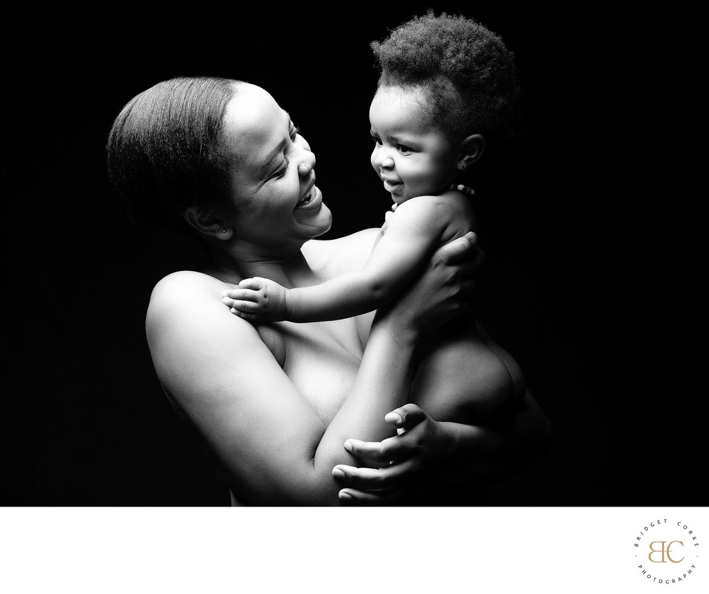 Mother and baby portrait in Johannesburg