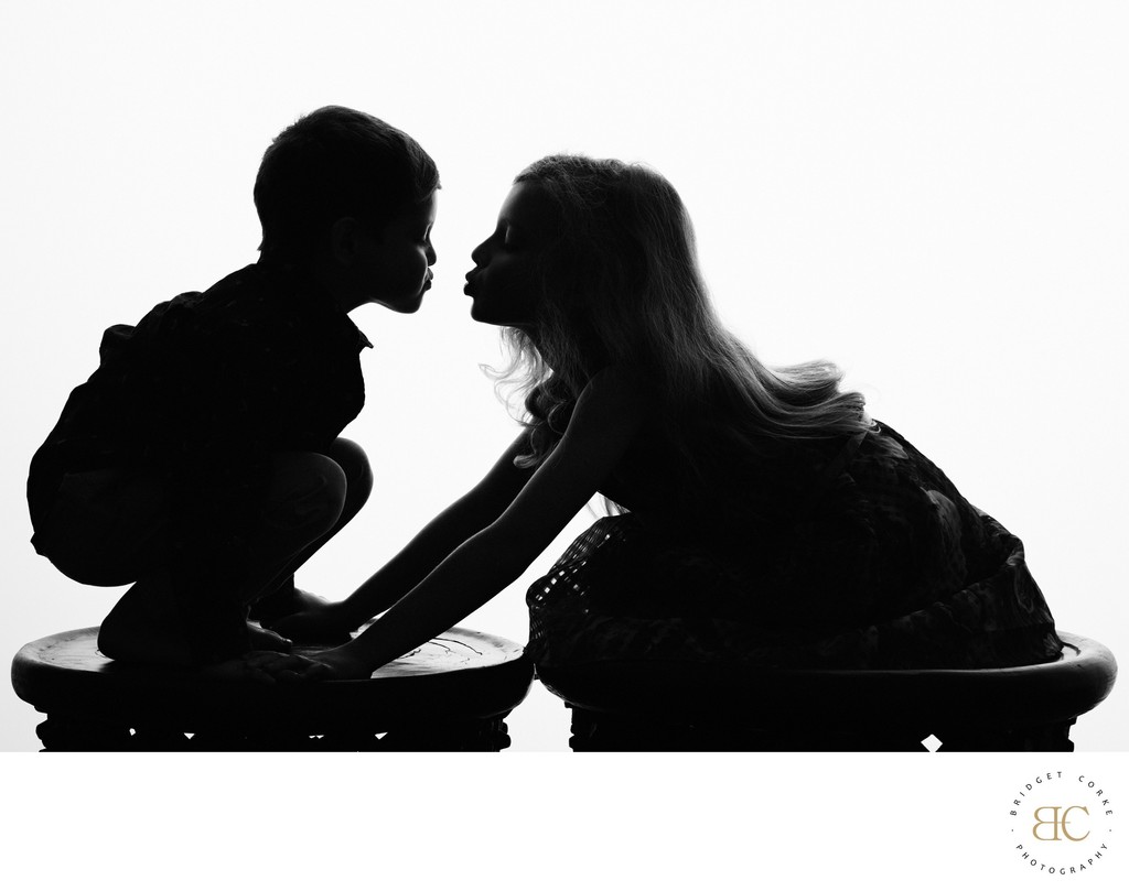 Child silhouette in Johannesburg | sibling bond