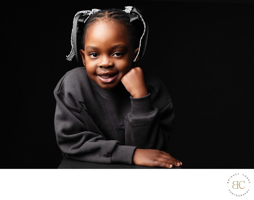 Child portrait in Johannesburg | ribbons and light