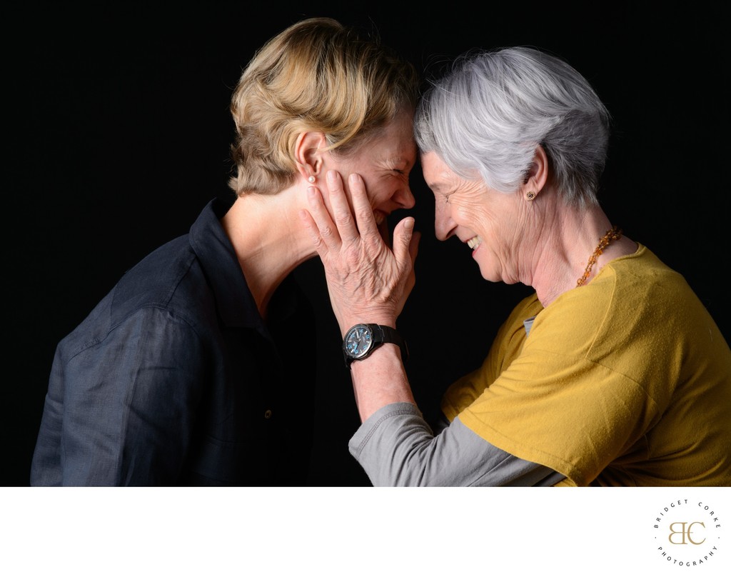 Mother and daughter across generations