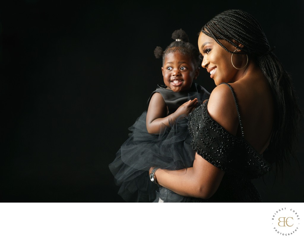 Mother and daughter lifted in love