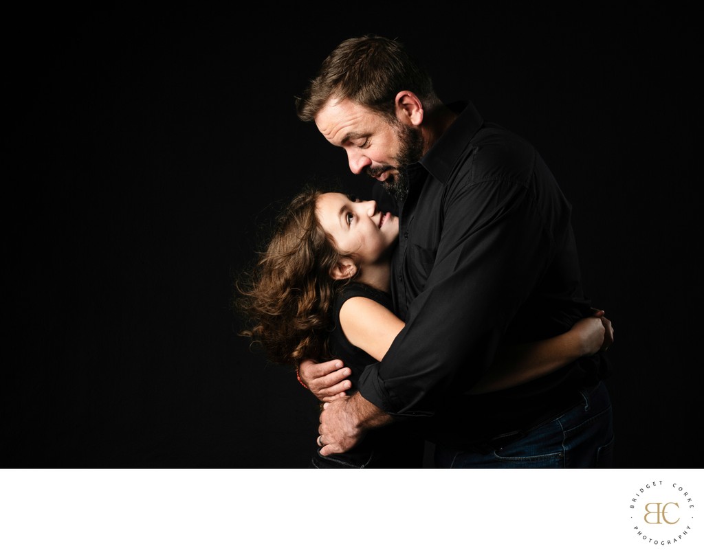 Father and Daughter Embrace
