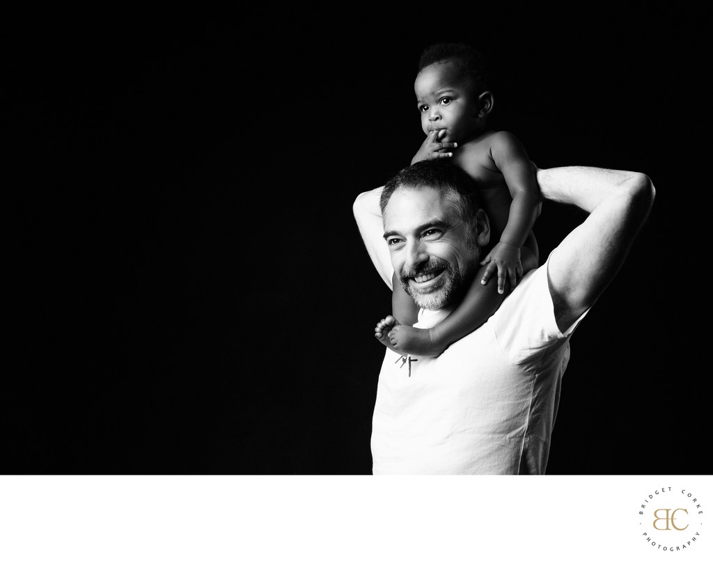 Father Carrying Son Portrait