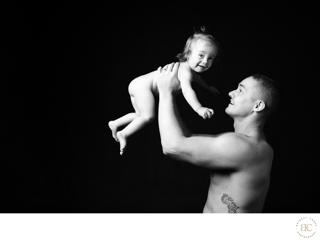 Father and Baby Silhouette