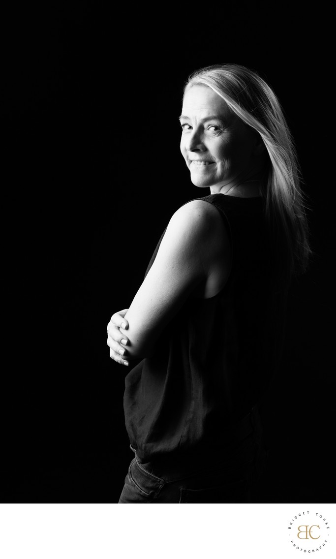 Studio portrait of Bridget Corke