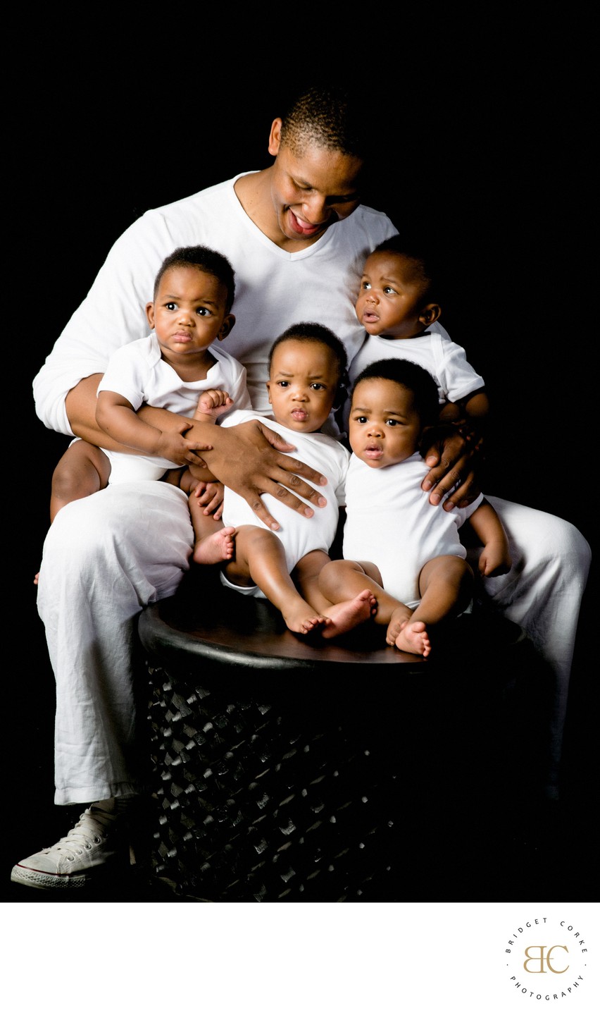 Father With Quadruplets