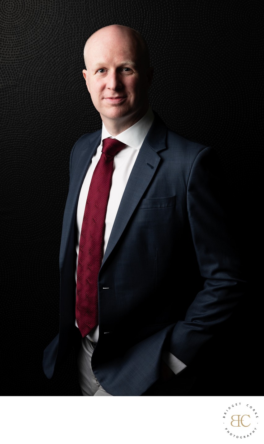 Professional Executive Headshot with Modern Suit