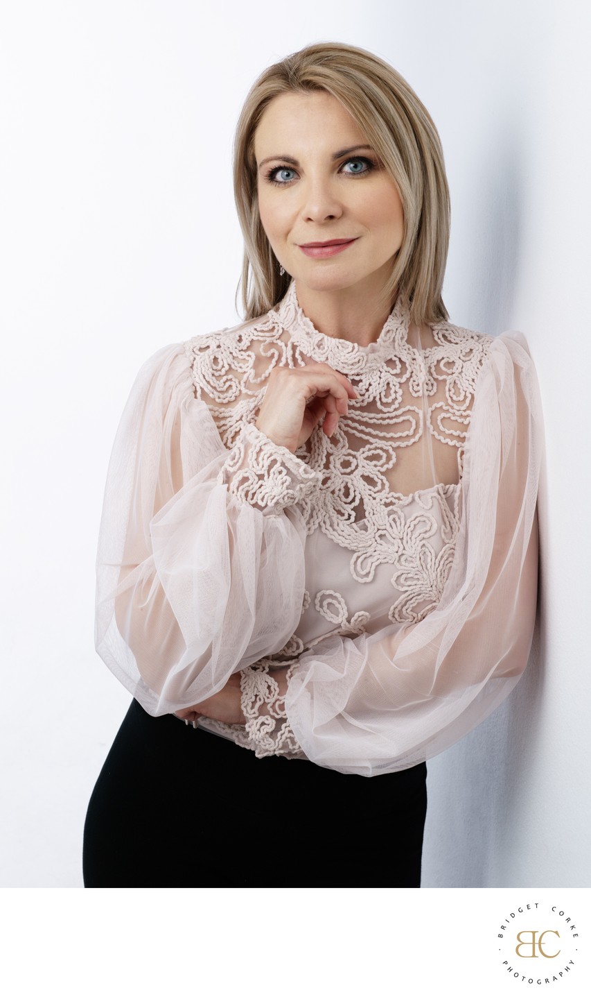 Award-Winning Portrait of an Elegant Woman in Lace