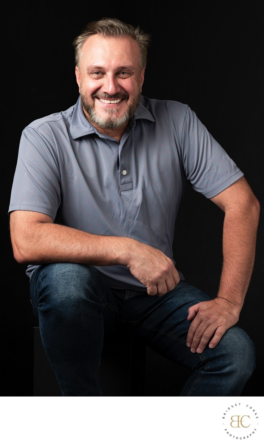 Relaxed Portrait of a Man in Casual Attire