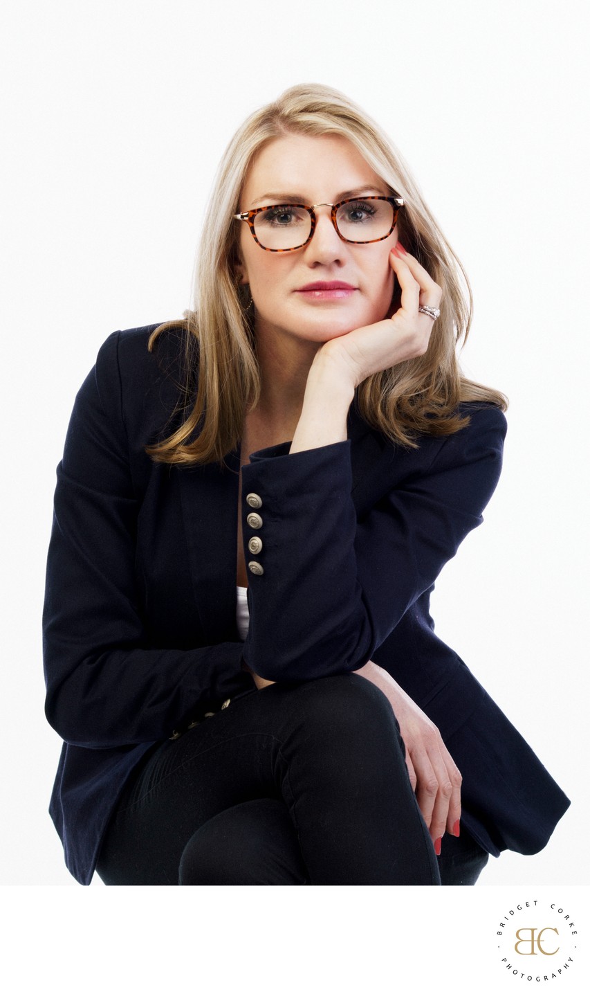 Stylish Professional Portrait with Glasses