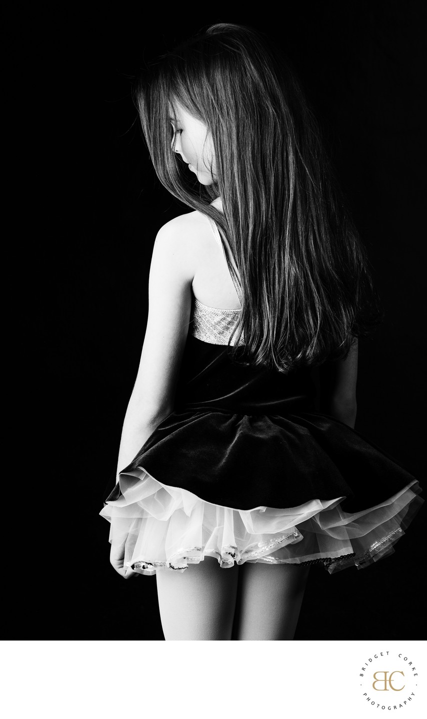 Young Dancer in Poised Elegance