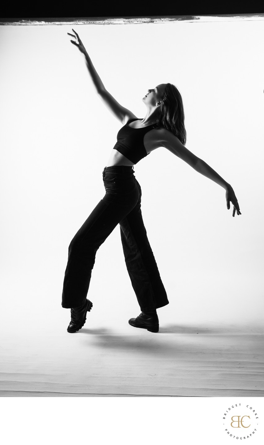 Contemporary Dancer in Dynamic Motion