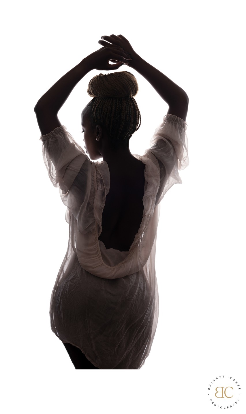 Silhouette of Grace: Poised Elegance