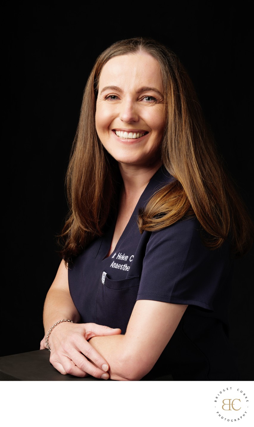 Confident Healthcare Professional with Warm Smile
