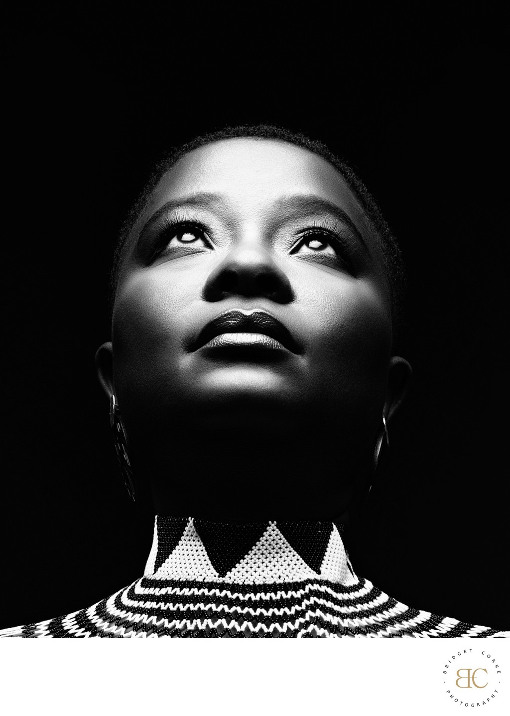 Empowering Award-Winning Portrait with Bold Contrast
