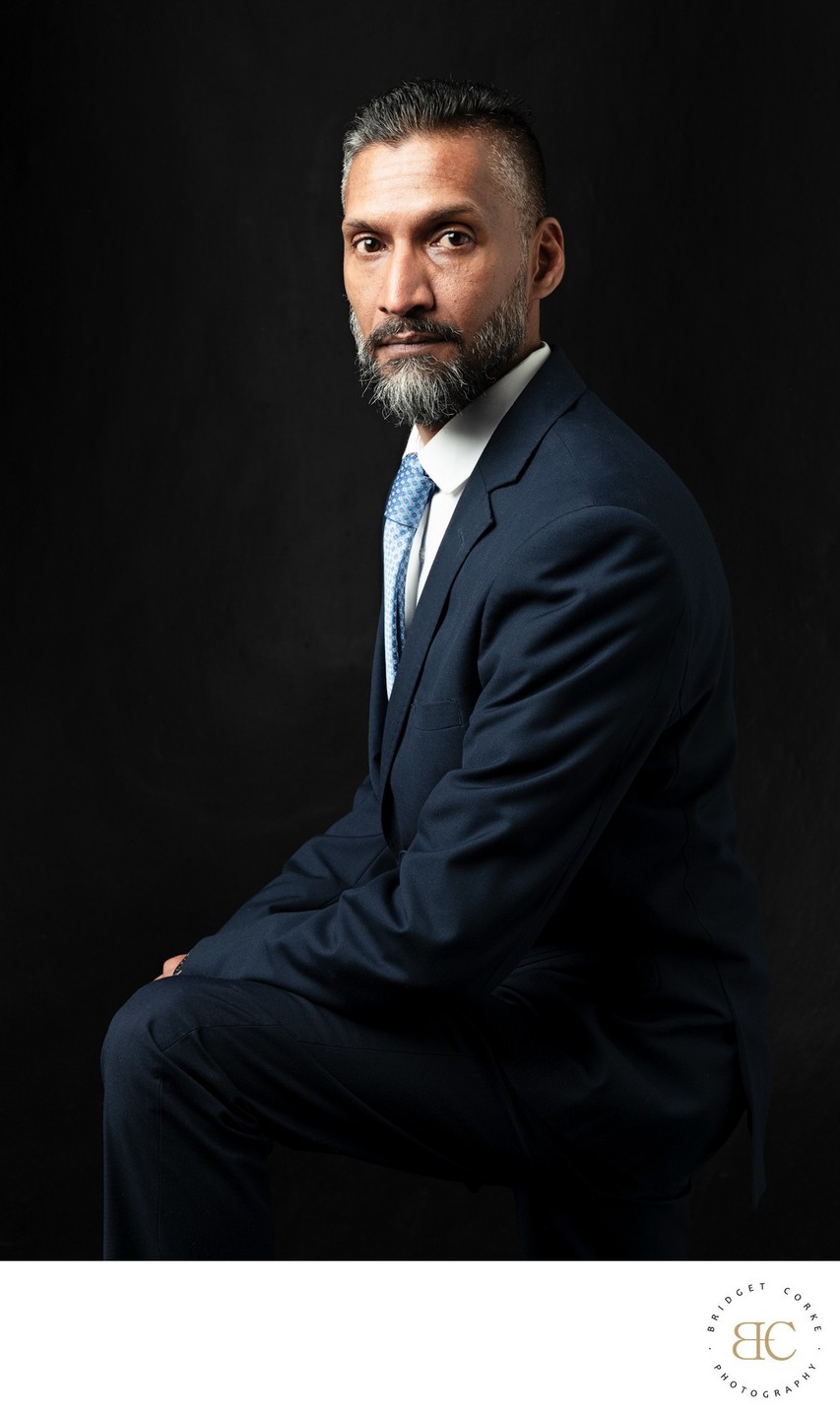 Professional executive headshot Johannesburg studio