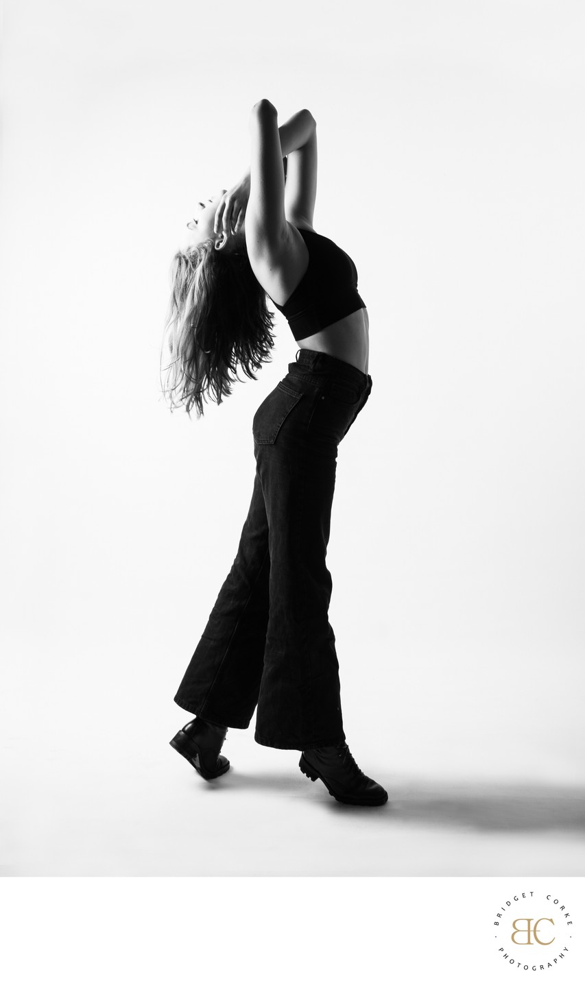 Movement in light portrait Johannesburg standing form