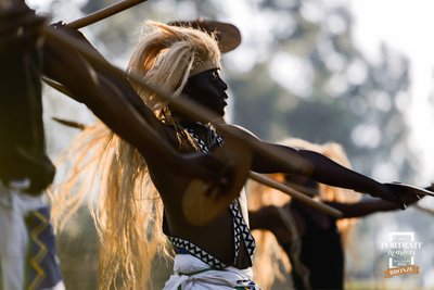 Tranditional Rwanda Intore Dancer Performing
