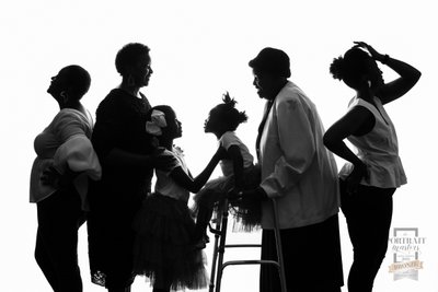 Silhouette Family Photograph