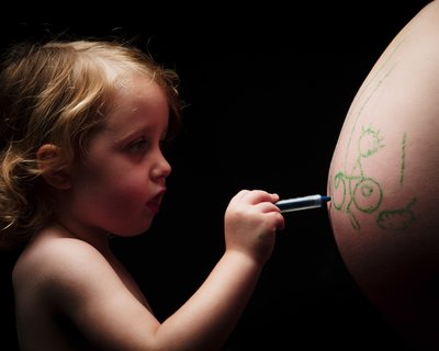 Drawing Pregnant Tummy