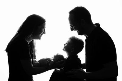 Family Newborn Silhouette
