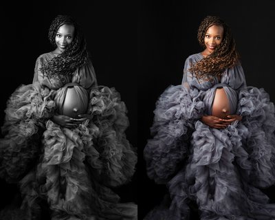 Black & White Maternity Photography