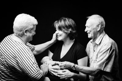 Grandparents Celebrating Newborn