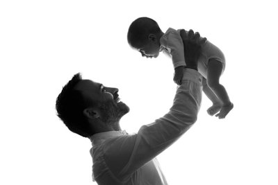 Father Newborn Silhouette