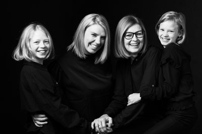 Multi-Generational Mother and Daughters Portrait