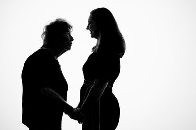 Award-Winning Mother and Daughter Silhouette Portrait