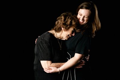 Award-Winning Grandmother and Granddaughter Embrace