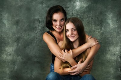 Award-Winning Mother and Daughter Embrace