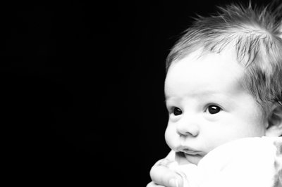 Newborn Baby Close-Up Portrait