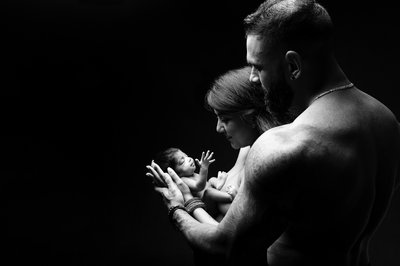 Family Connection Newborn Portrait