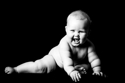 Burst of Laughter: Baby's Joyful Play