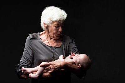 Generational Love: Grandmother and Baby