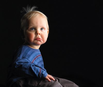 Award-Winning Portrait: Thoughtful Baby Gaze