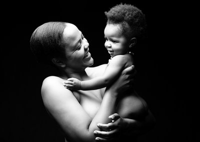 Mother and baby portrait in Johannesburg