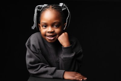 Child portrait in Johannesburg | ribbons and light