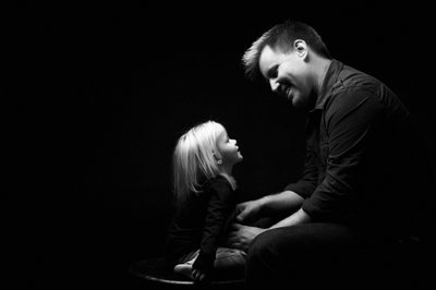 Father and Daughter Silhouette