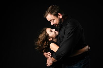 Father and Daughter Embrace
