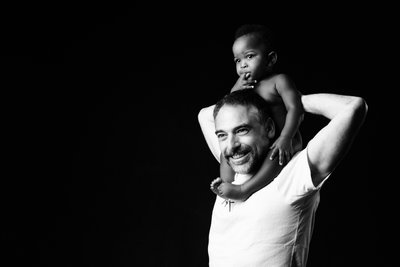 Father Carrying Son Portrait