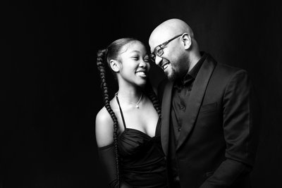 Father and Teen Daughter Portrait